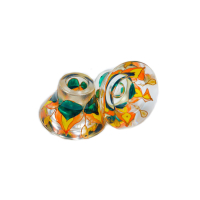 Suporturi De Lumanari Cu Nuferi Portocalii